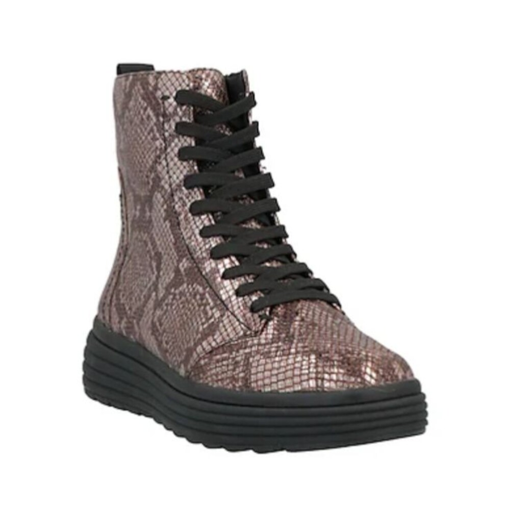 GEOX Women's Snake Print Lace Up Boots size 37/7 NWOT